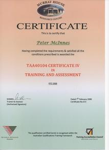 Cert IV Training & Assessment